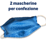 MASCHERINE ADULTO ‘CE LA FAREMO’ - AZZURRO - Cucirini Tre Stelle