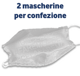 MASCHERINE ADULTO ‘CE LA FAREMO’ - BIANCO - Cucirini Tre Stelle