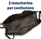 MASCHERINE ADULTO ‘CE LA FAREMO’ - GRIGIO SCURO - Cucirini Tre Stelle