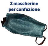 MASCHERINE ADULTO ‘CE LA FAREMO’ - VERDE PETROLIO - Cucirini Tre Stelle