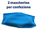 MASCHERINE ADULTO TINTA UNITA - AZZURRO - Cucirini Tre Stelle