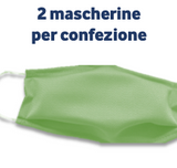 MASCHERINE ADULTO TINTA UNITA - VERDE - Cucirini Tre Stelle