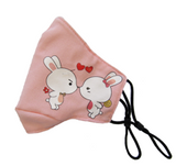 MASCHERINA BABY CONIGLIETTI ROSA - Cucirini Tre Stelle