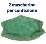 MASCHERINE BIMBO SMILE - VERDE - Cucirini Tre Stelle