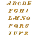 Applicazioni Termoadesive LETTERE MAIUSCOLE ORO - Cucirini Tre Stelle