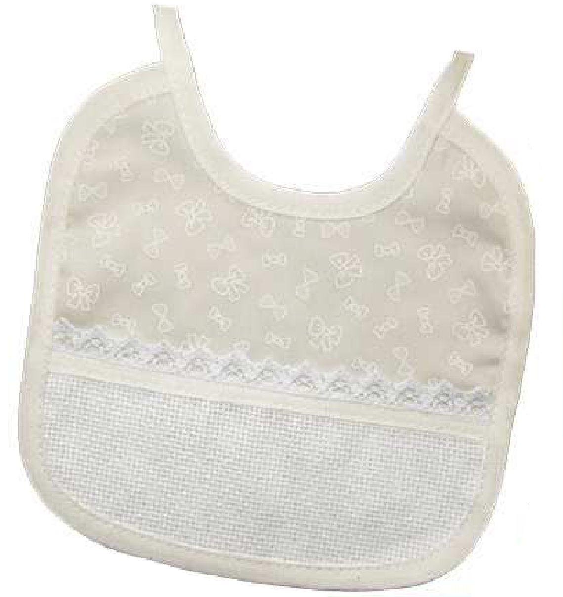 Bavaglino Battesimo - Ciniglietta Bianco Da DMC - Per I Bimbi - Foto 13