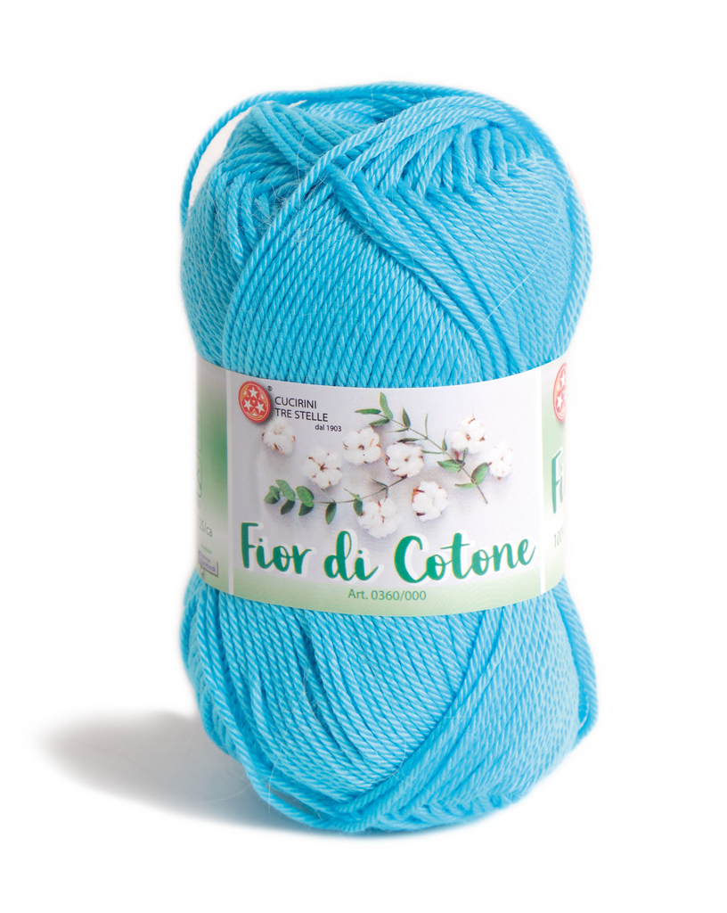 Confezione da 3 gomitoli di cotone 100%, taglia 4, peso medio Confezione da 3 gomitoli di cotone 100%, taglia 4, peso medio